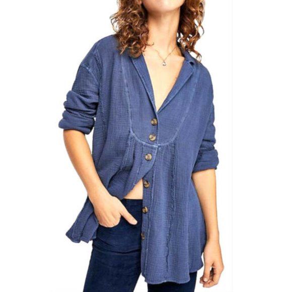 "SOLD" - FREE PEOPLE Button Down Top - Picture 2 of 7